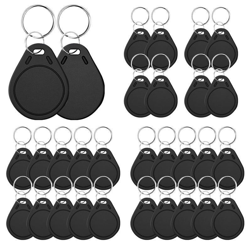dcvbny 30Pcs Mif-are Ultralight C ULC Key Fob NFC Tag RFID Key Card, 13.56MHz Contactless Ticket IC MF0ICU2,RFID Keychain Compatible with Upgraded SAFLOK, KABA, ONITY & Salto Lock Systems (30 Pack) - Image 1